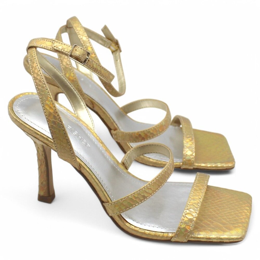 Brand New Marc Fisher Multicolor Strappy Heels - Picture 3 of 8